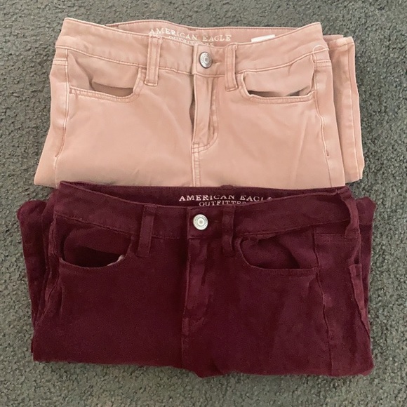 American Eagle Outfitters Denim - 2 PAIRS american eagle colored jeans
